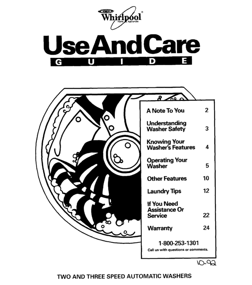 Whirlpool LST7233AG0 User manual