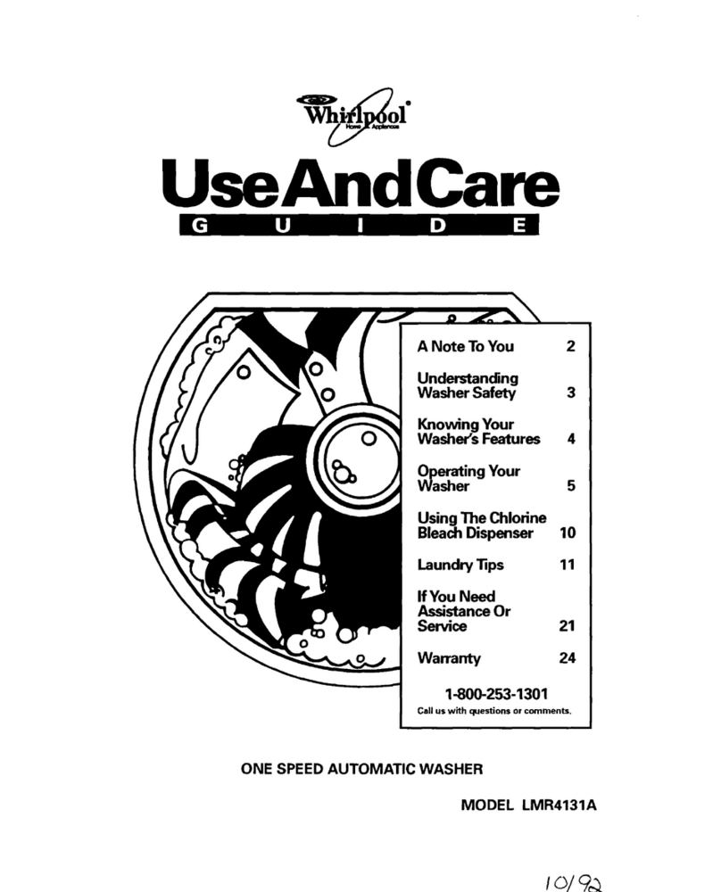 Whirlpool LMR4131A Use and care guide