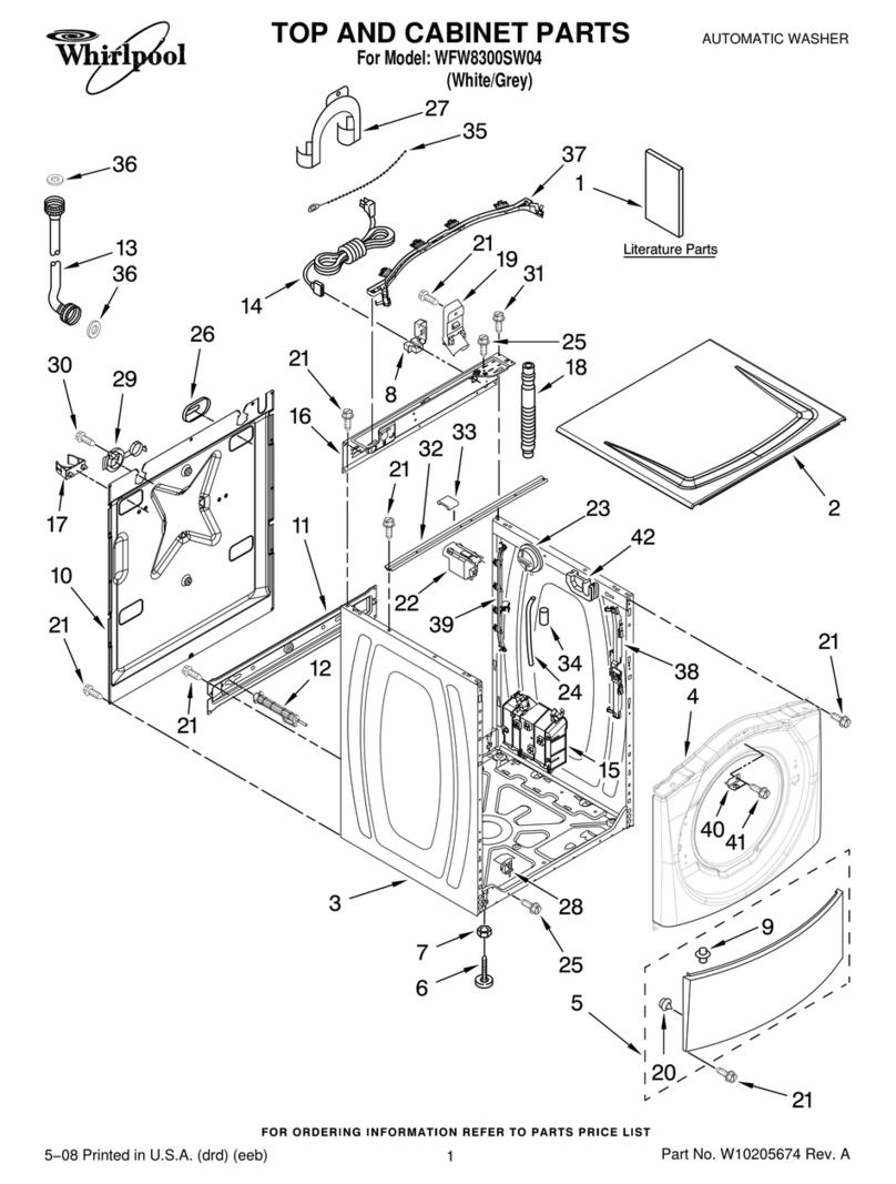 Whirlpool WFW8300SW04 Troubleshooting guide