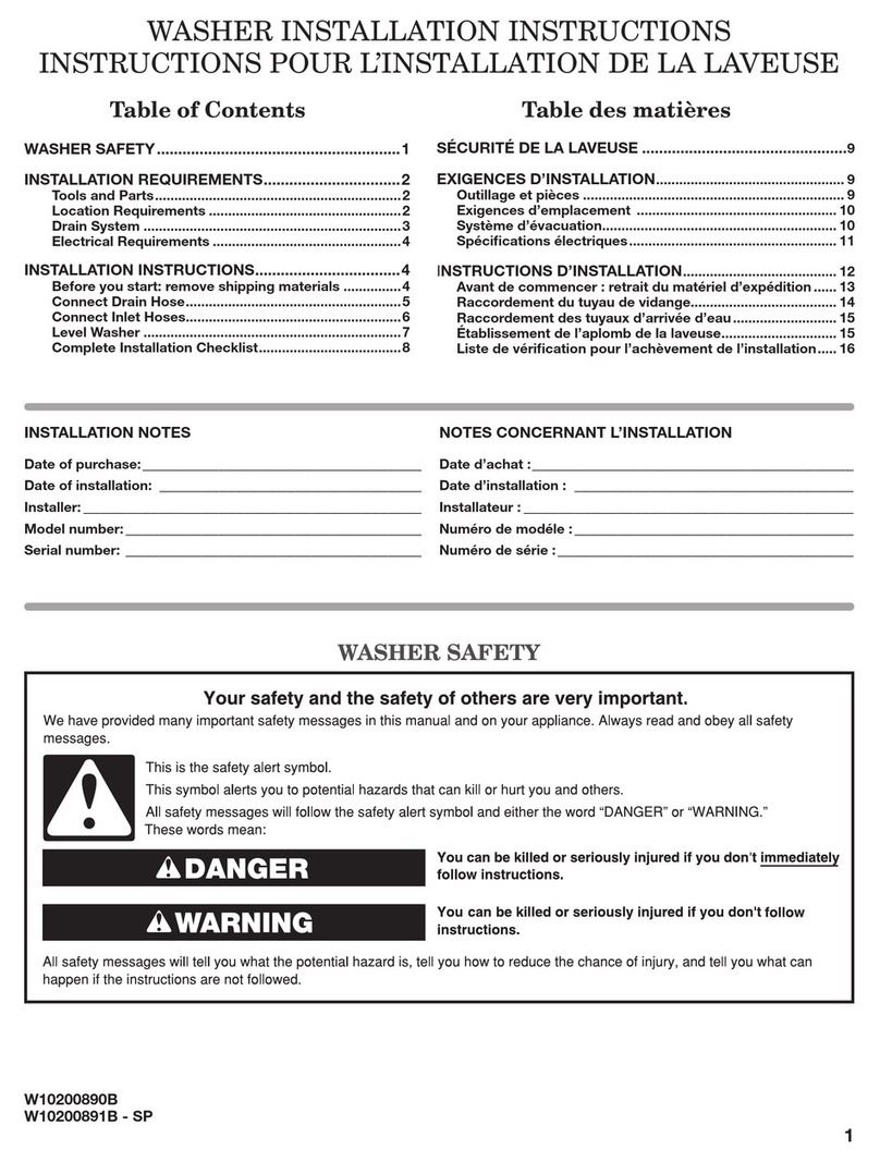 Whirlpool W10200890B installation instructions