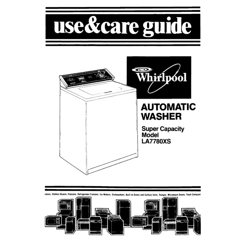 Whirlpool LA7780XS User manual