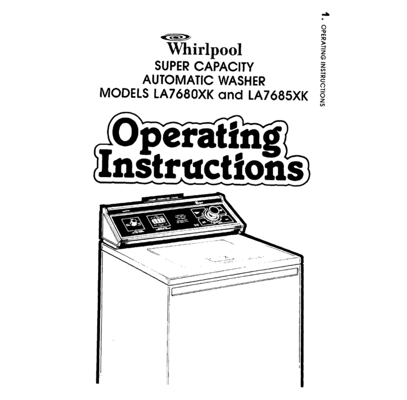 Whirlpool LA7685XK operating instructions