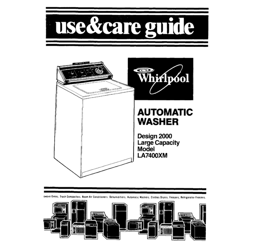 Whirlpool LA7400XM Use & care guide