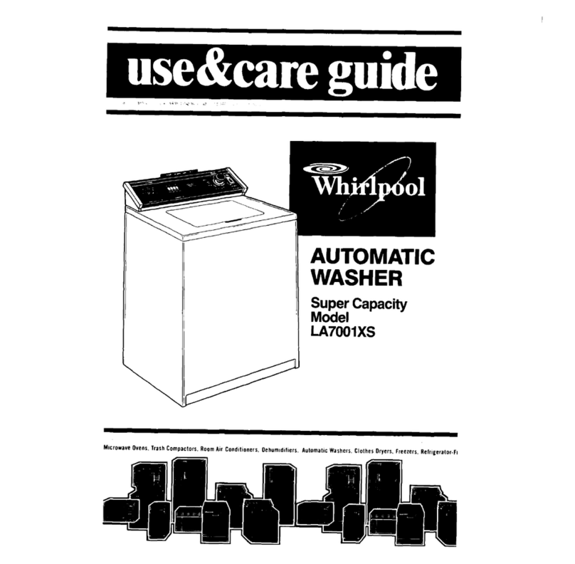 Whirlpool LA7001XS Use & care guide