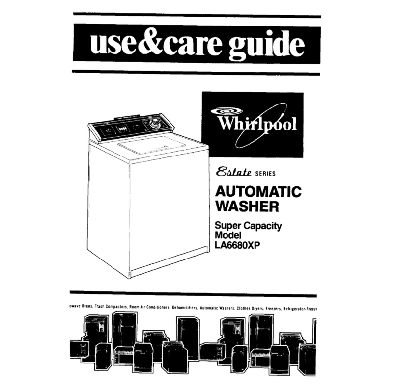 Whirlpool LA6680XP Use & care guide