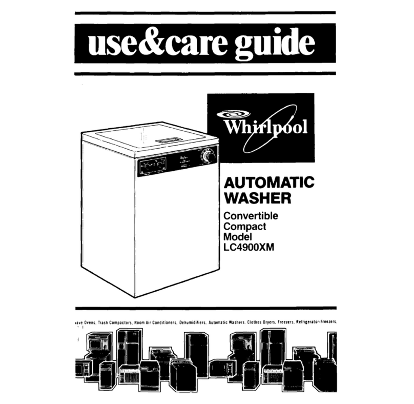 Whirlpool LC49OOXM Use & care guide