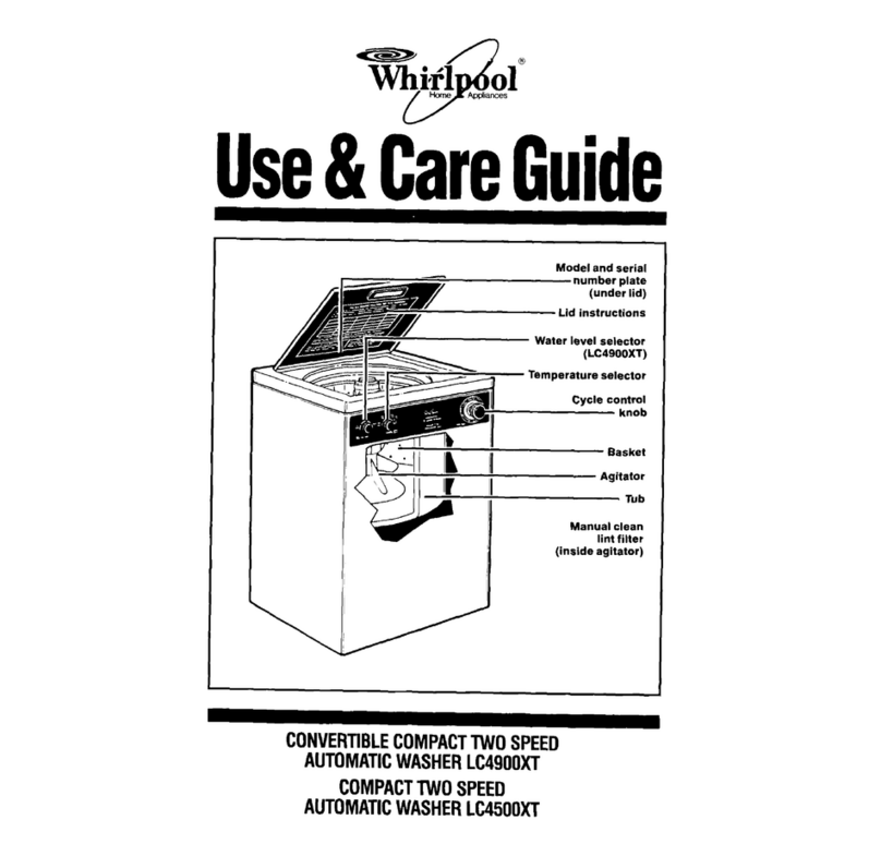 Whirlpool LC4500XT User manual