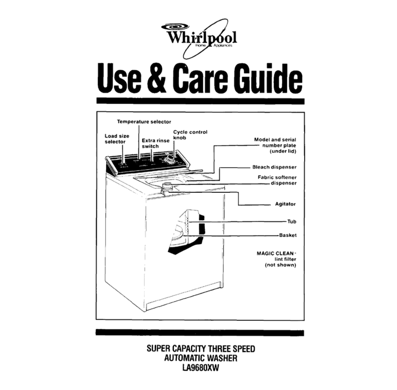 Whirlpool LA968OXW User manual Whirlpool LA968OXW User manual
