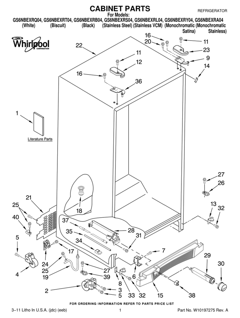 Whirlpool W10197275 parts list