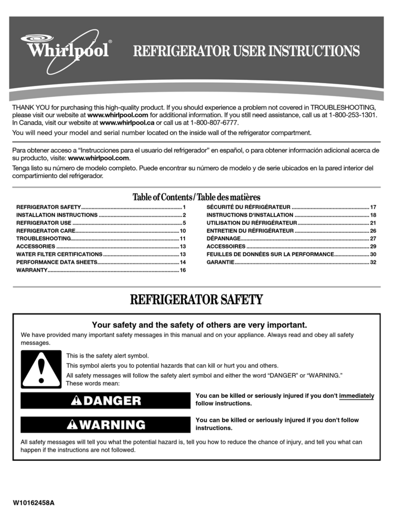 Whirlpool W10162458A User instructions