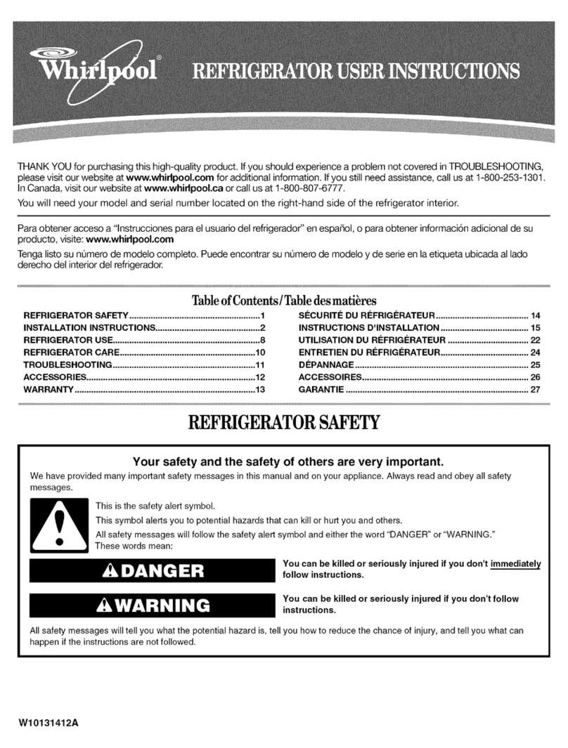 Whirlpool W10131412A User instructions