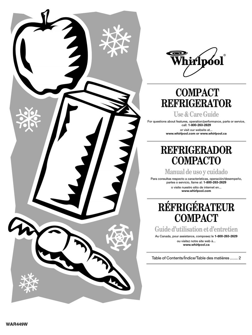 Whirlpool WAR449W User manual