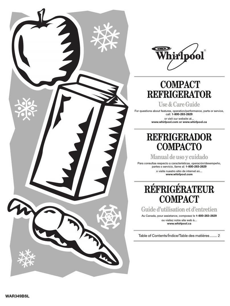 Whirlpool WAR349BSL Use & care guide