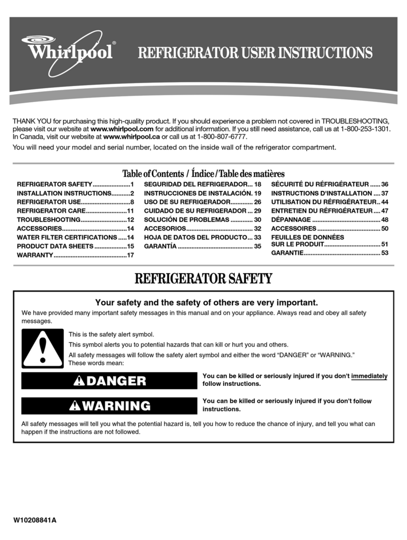 Whirlpool WF-L200V User instructions