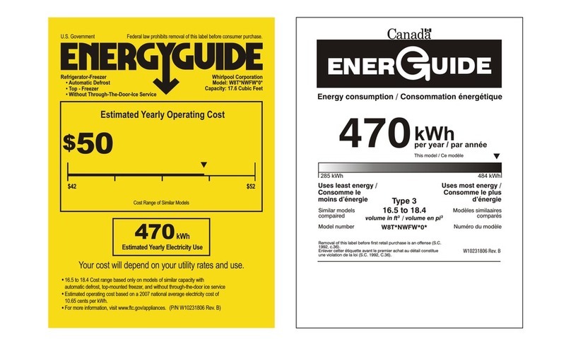 Whirlpool  W8TXNWFWB user manual