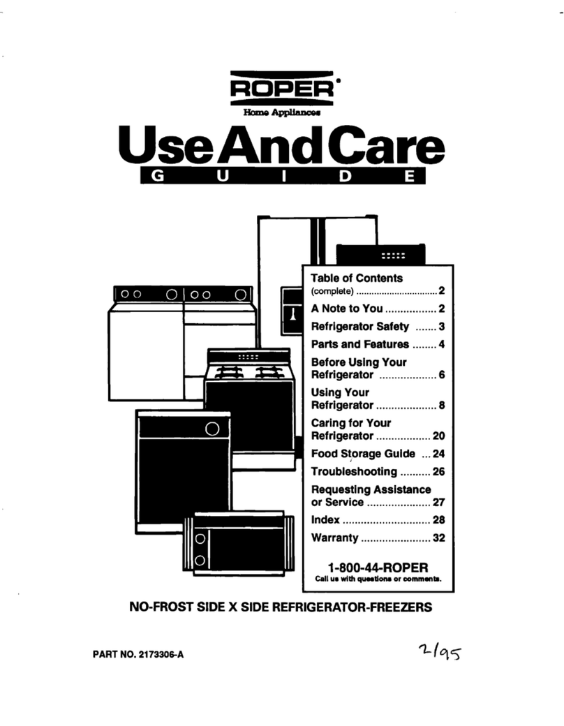 Roper Roper RS20AKXDN00 Use & care guide