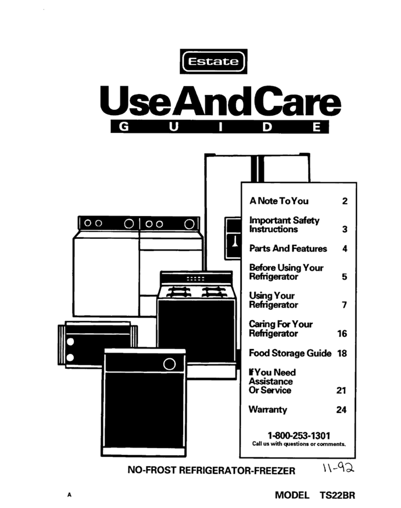 Whirlpool TS22BR Use and care