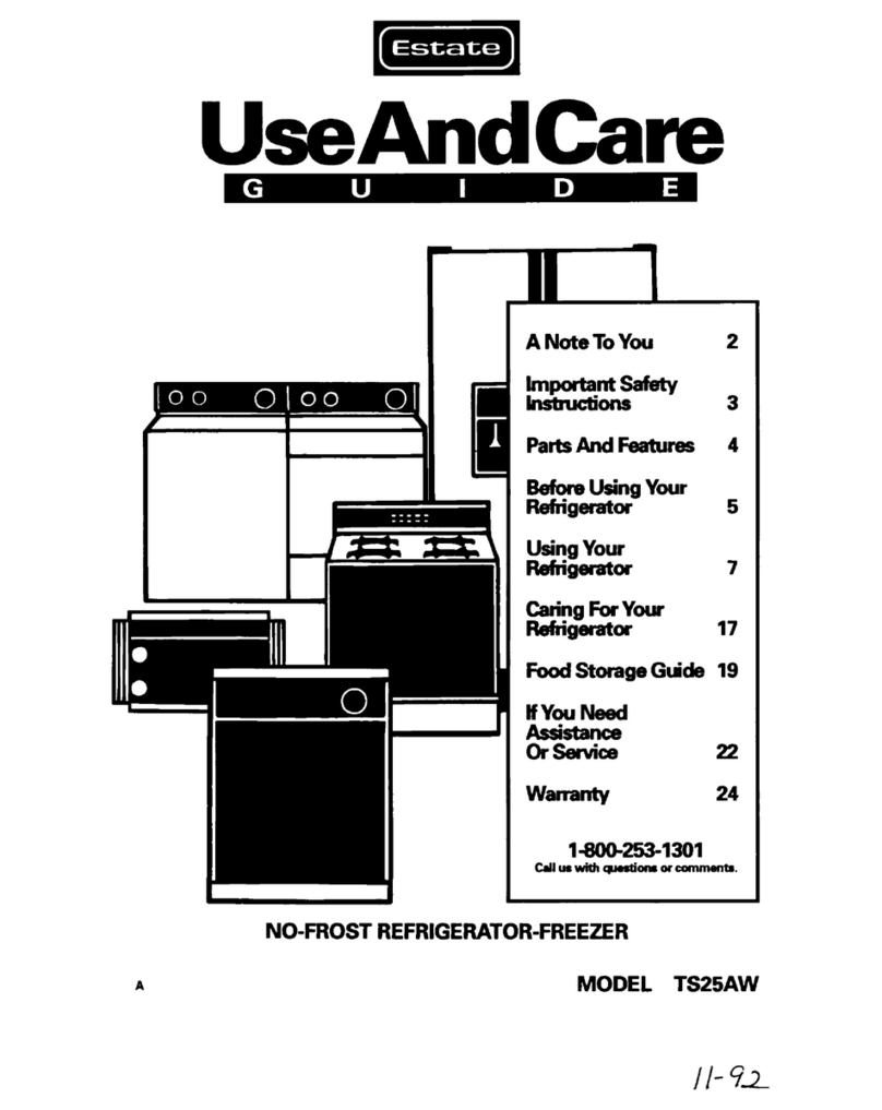 Whirlpool TS25AW Use and care