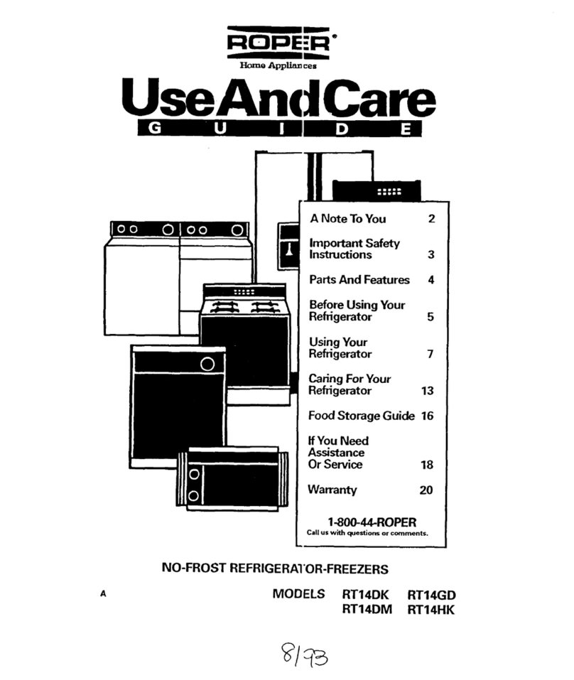 Whirlpool RT14HK Important instructions