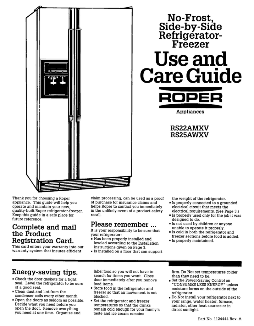 Whirlpool RS22AMXV care guide