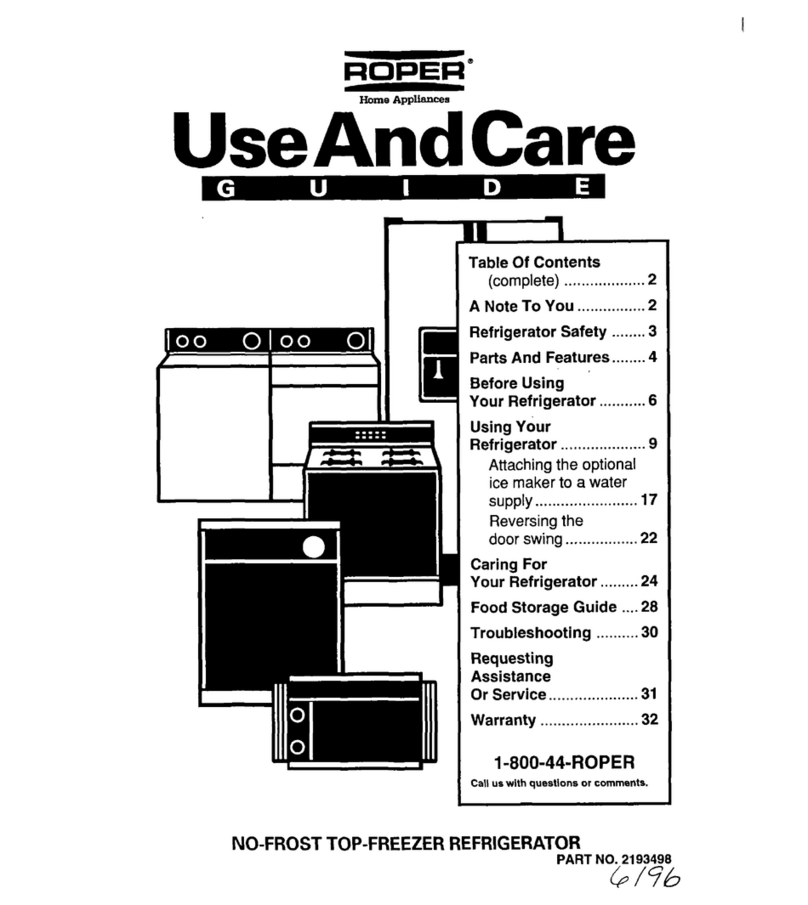 Roper Roper RT16DKXDN03 Use and care guide