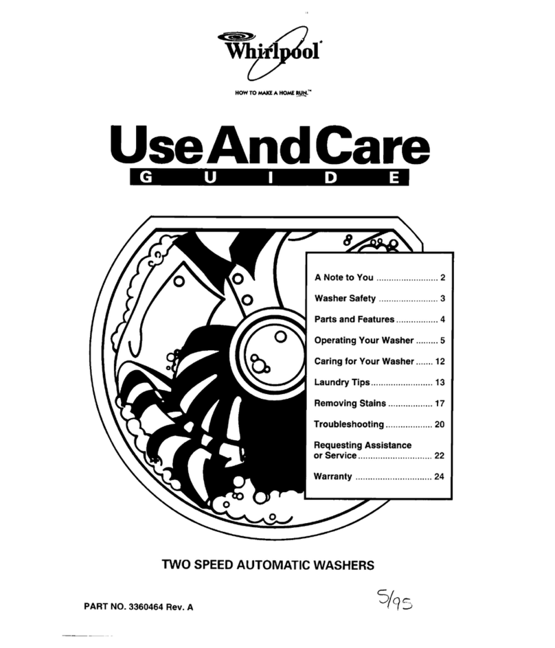 Whirlpool 3360464 Use and care guide