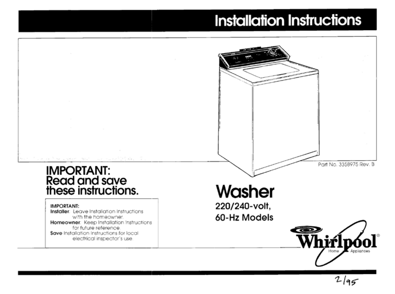 Whirlpool 220-240~volt installation instructions