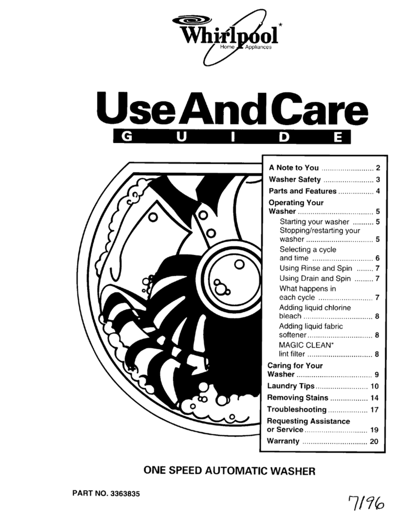 Whirlpool 6LBR5132BQ2 User manual