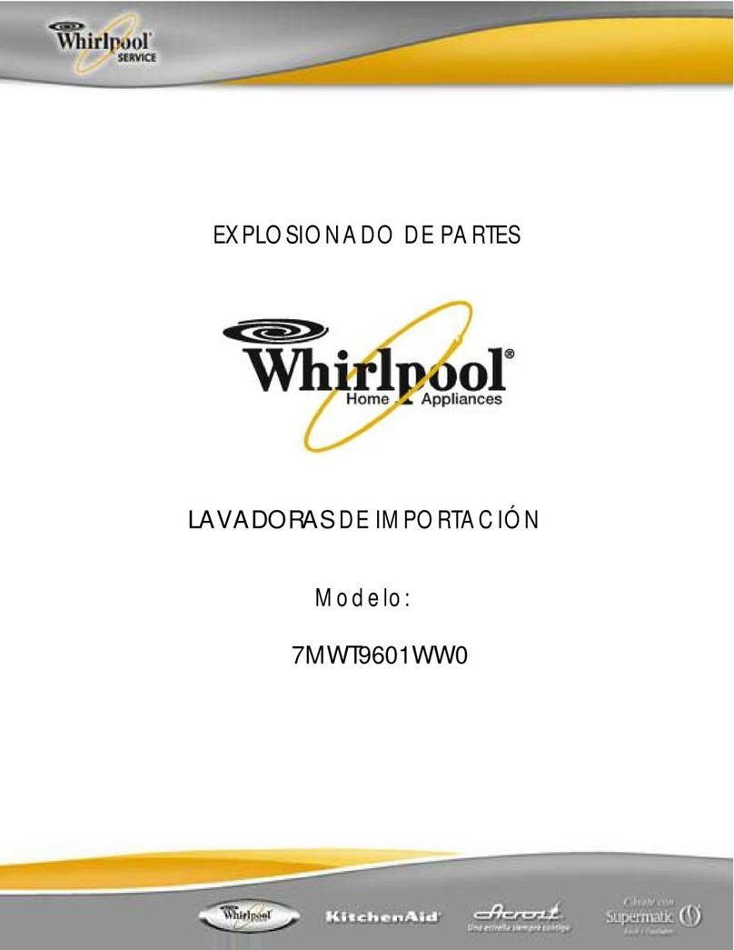 Whirlpool 7MWT9601WW0 User manual