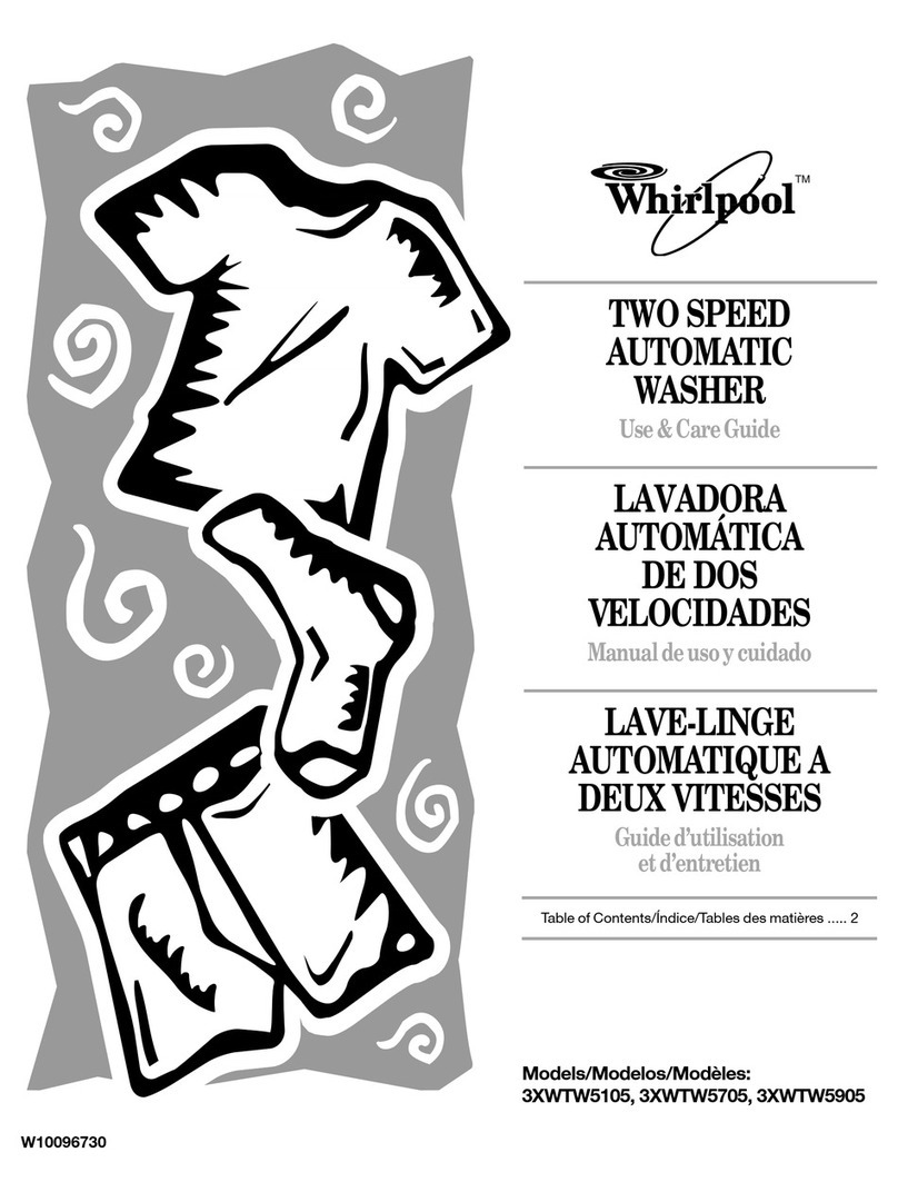 Whirlpool 3XWTW5705 Use and care guide