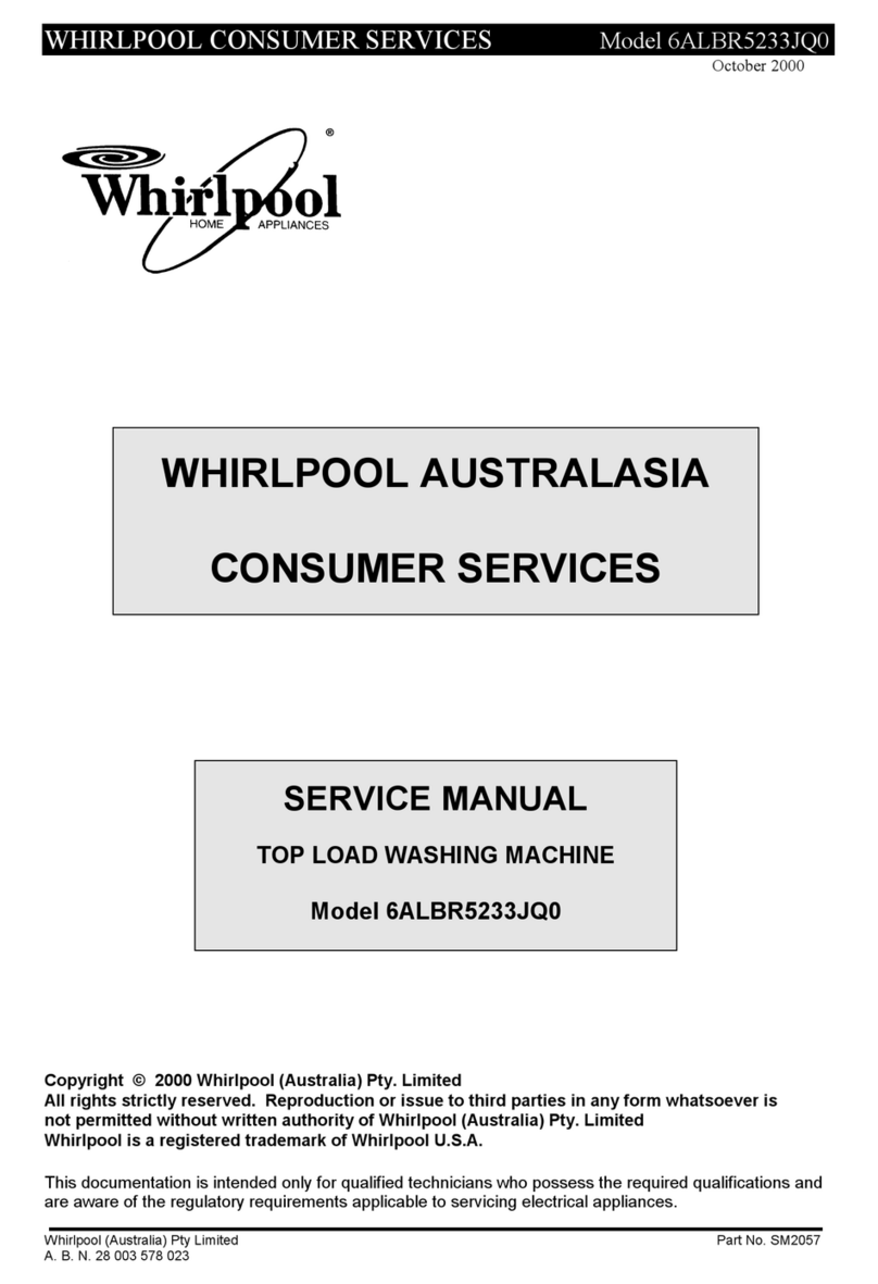 Whirlpool 6ALBR5233JQ0 Service manual