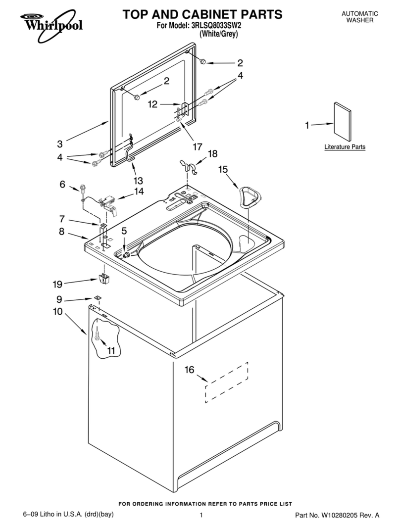 Whirlpool 3RLSQ8033SW2 parts manual