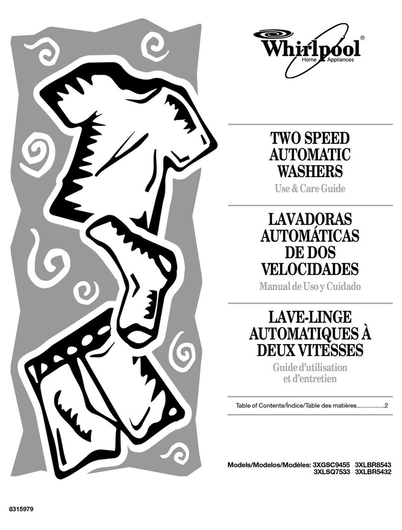 Whirlpool 3XGSC9455 User manual