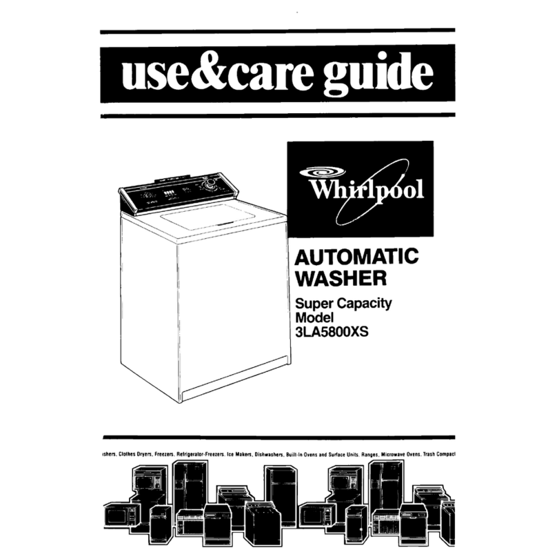 Whirlpool 3LA58OOXS Use & care guide