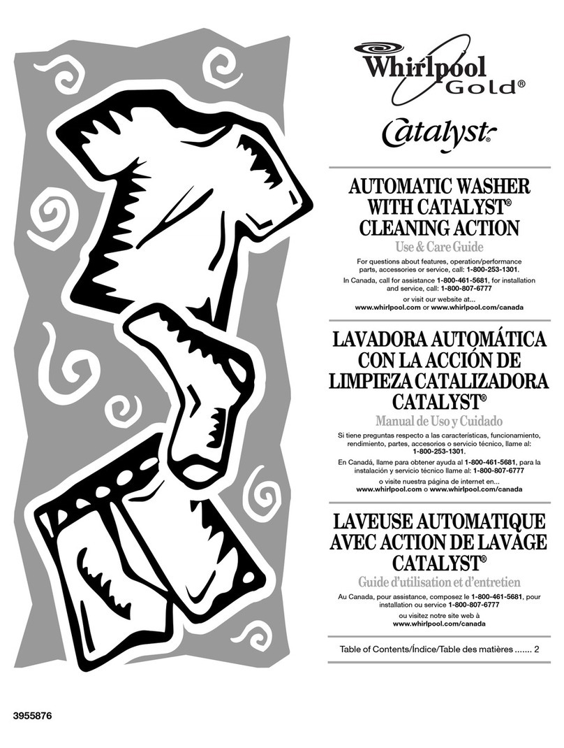 Whirlpool 3955876 Use and care guide