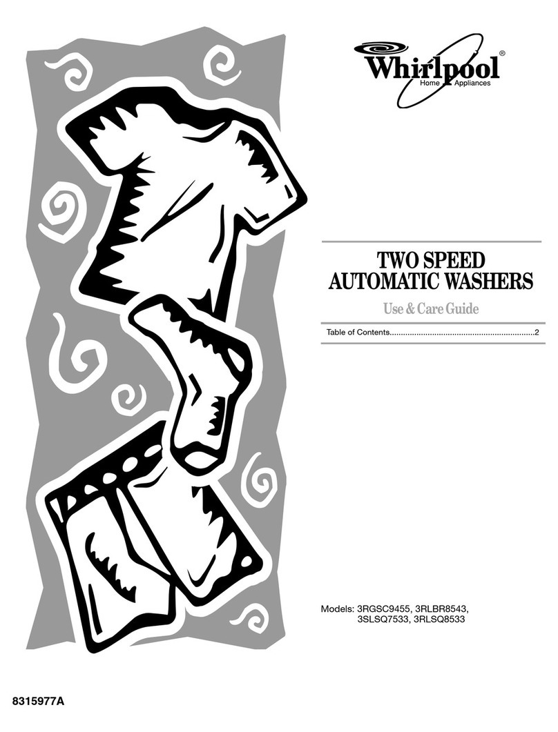 Whirlpool 3RGSC9455 User manual Whirlpool 3RGSC9455 User manual