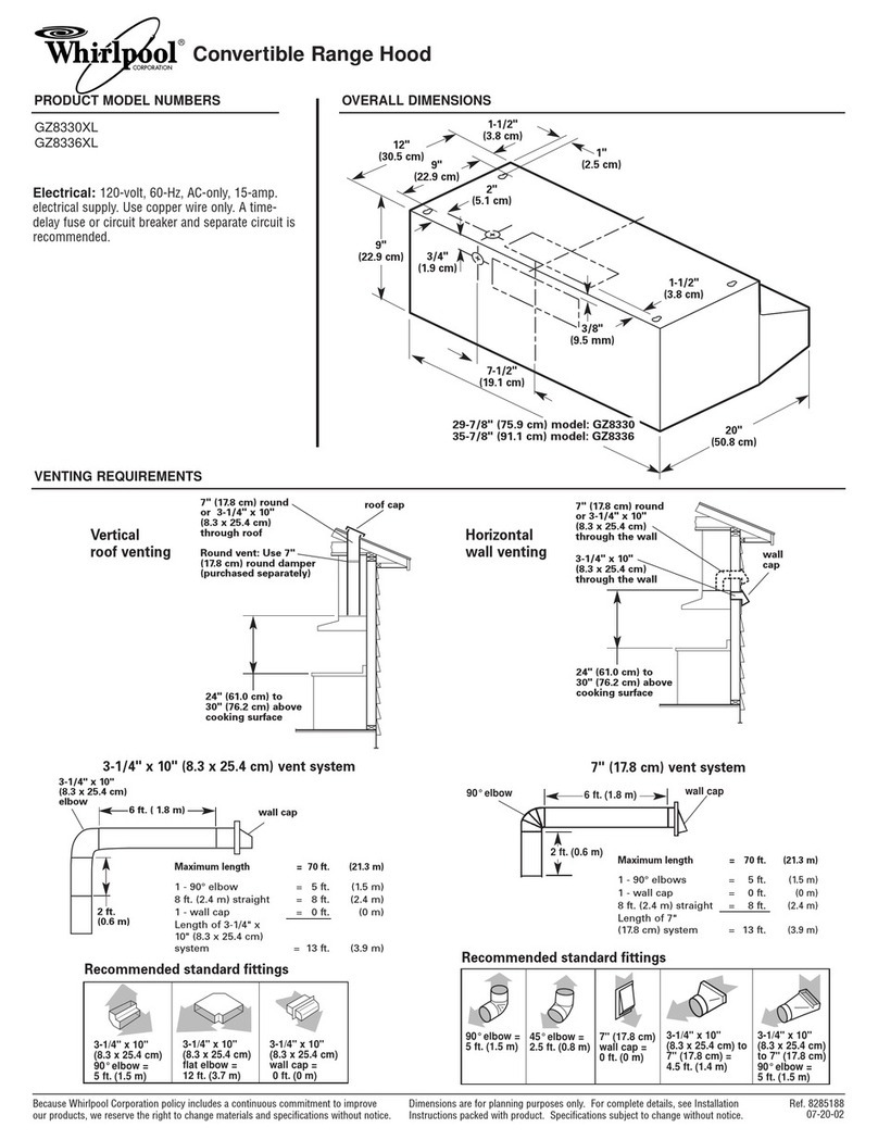 Whirlpool GZ8336XLS Dimension Guide