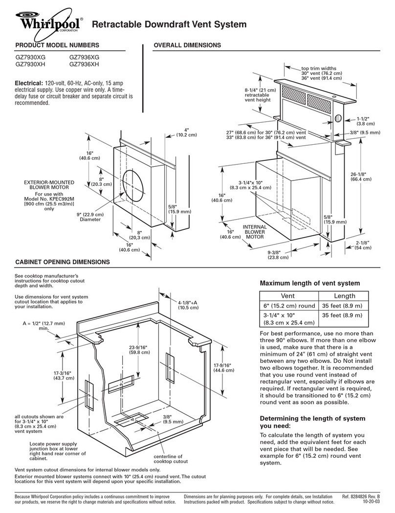 Whirlpool GZ7930XG Dimension Guide