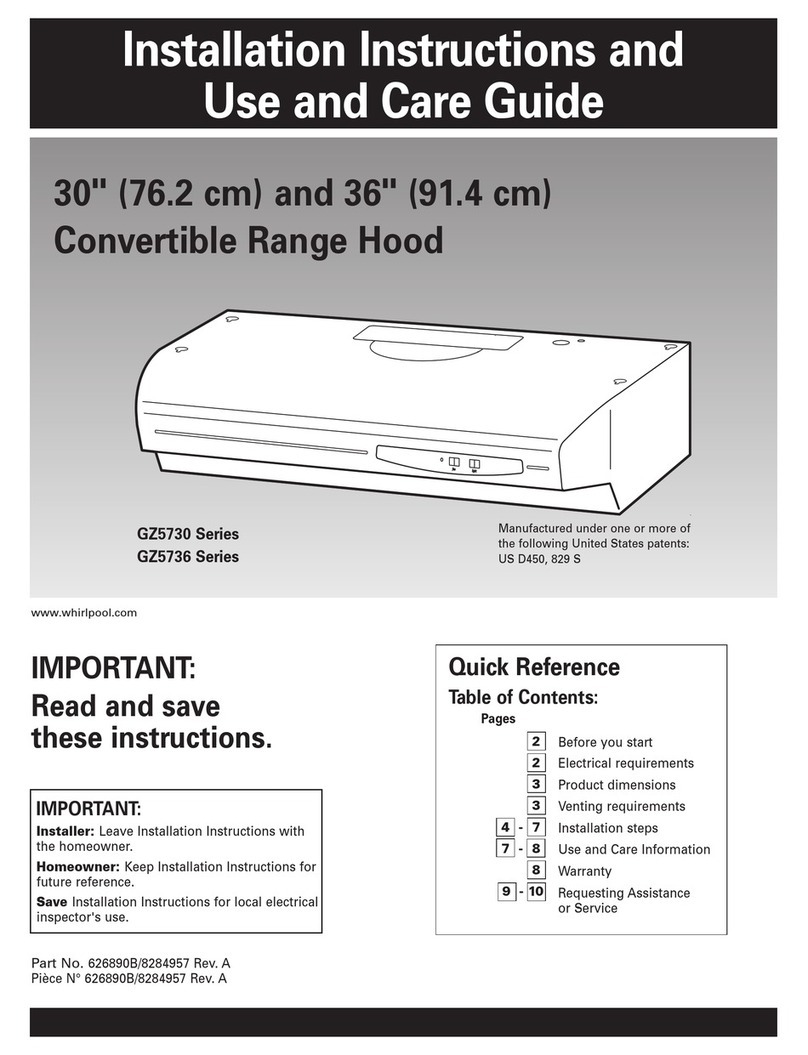 Whirlpool GZ5730 Series Installation instructions and use and care guide