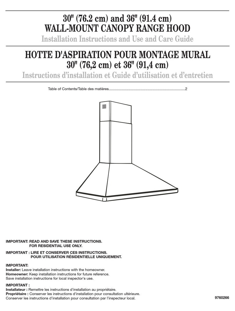 Whirlpool 9760266 Installation instructions and use and care guide Whirlpool 9760266 Installation instructions and use and care guide