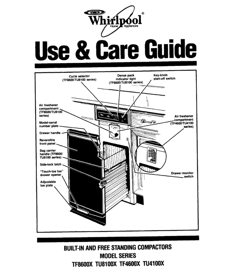 Whirlpool TF4600X Series Use & care guide