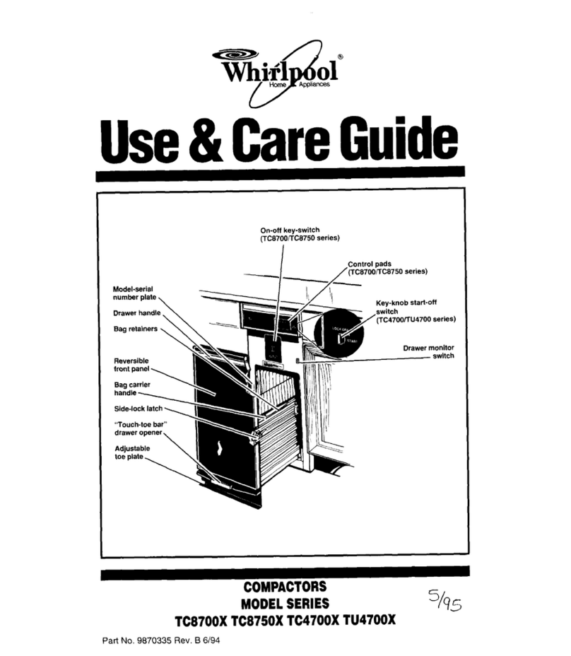 Whirlpool TC4700X Series Use & care guide