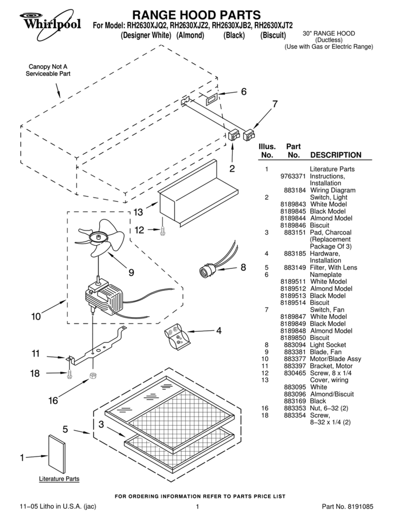 Whirlpool RH2630XJB2 User manual Whirlpool RH2630XJB2 User manual
