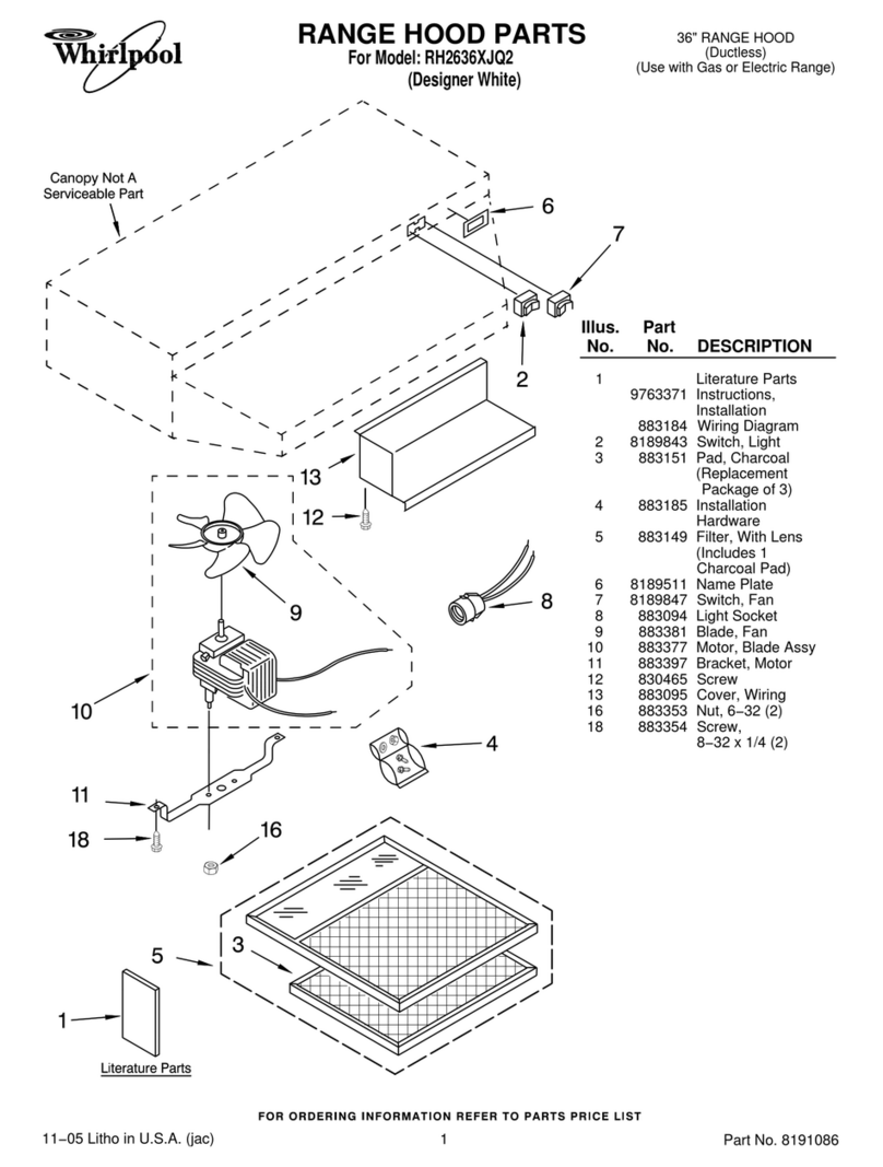 Whirlpool RH2636XJQ2 parts list