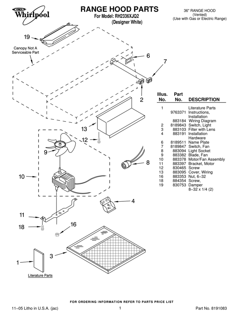 Whirlpool RH2336XJ parts list Whirlpool RH2336XJ parts list