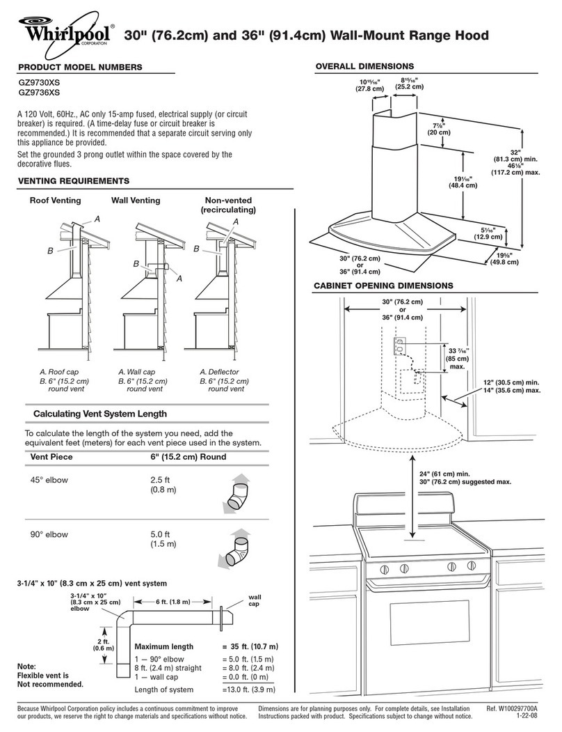 Whirlpool GZ9736XSS Dimension Guide