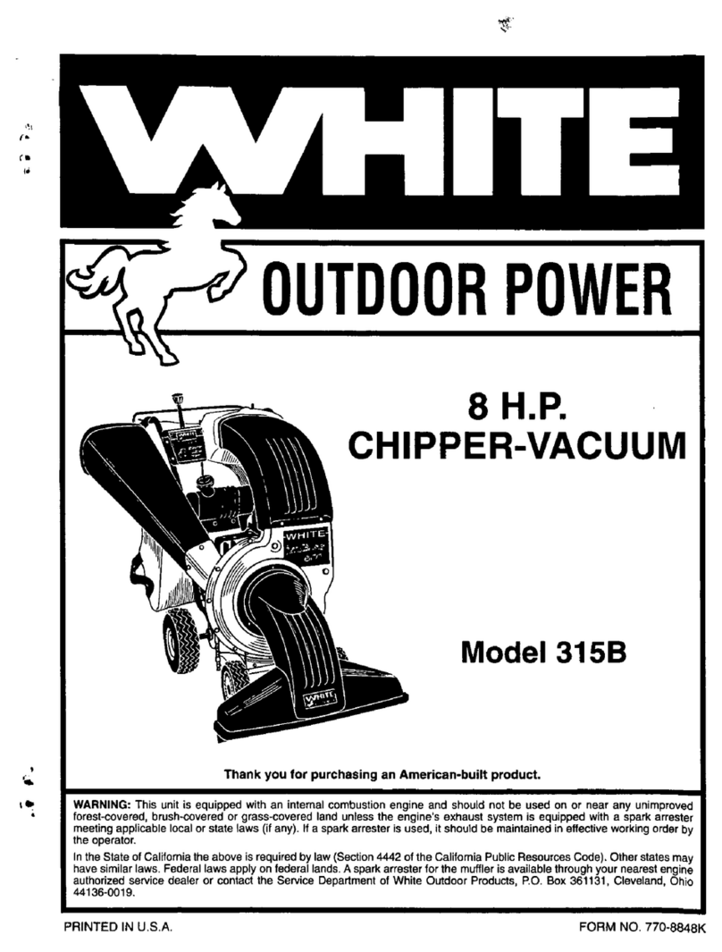 White 315B product manual