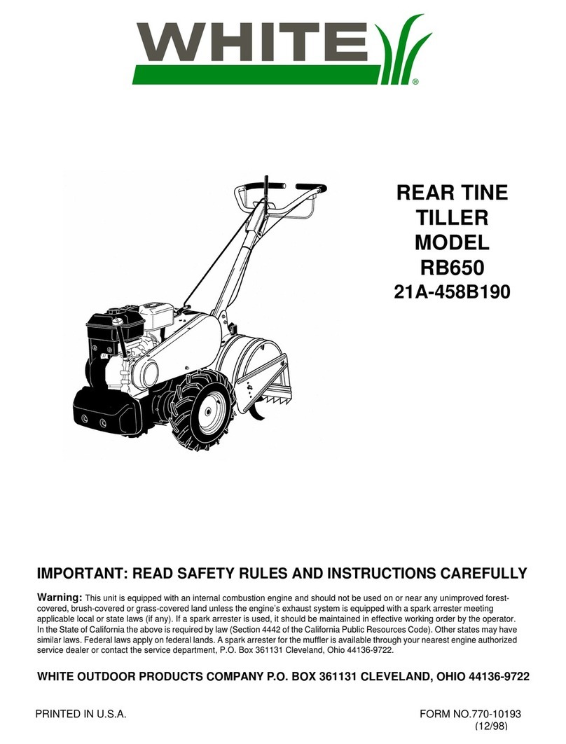 White RB650 instructions