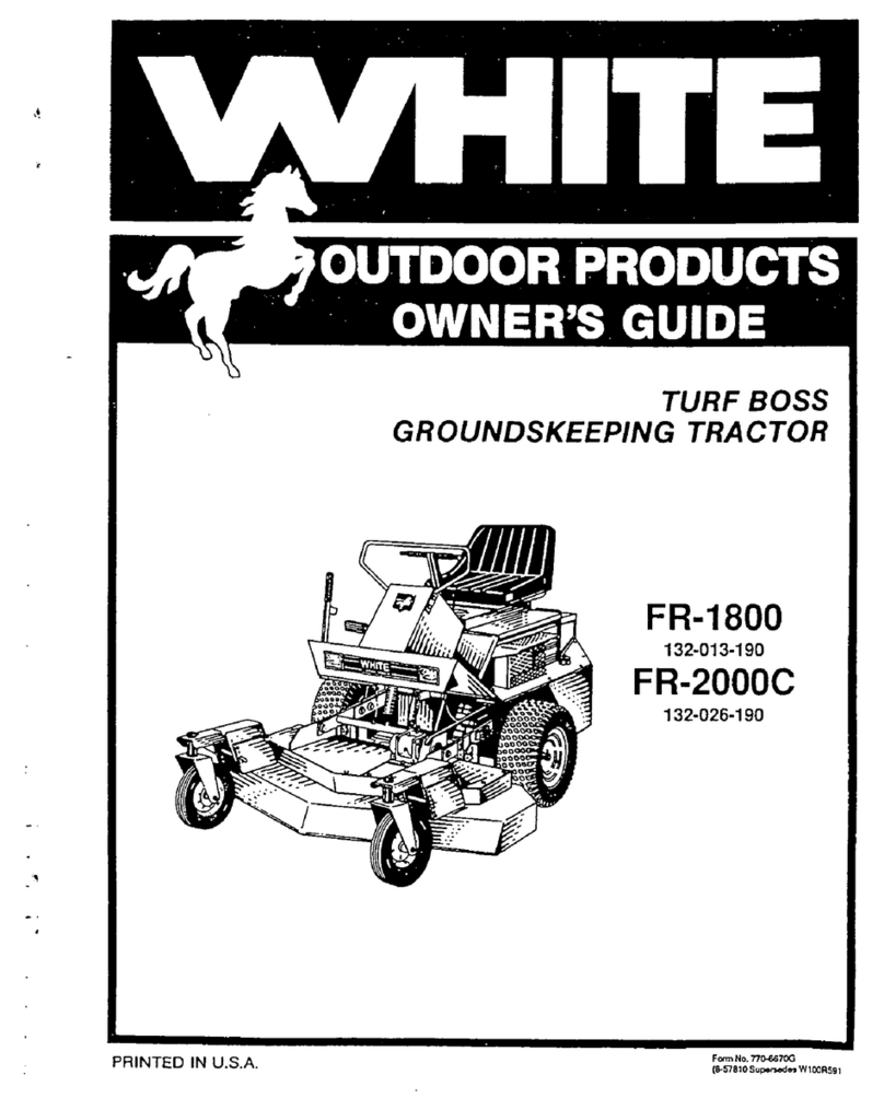 White FR-1800 User manual
