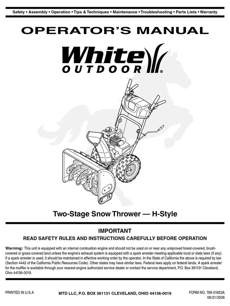 White Outdoor 769-01923A Operator's manual